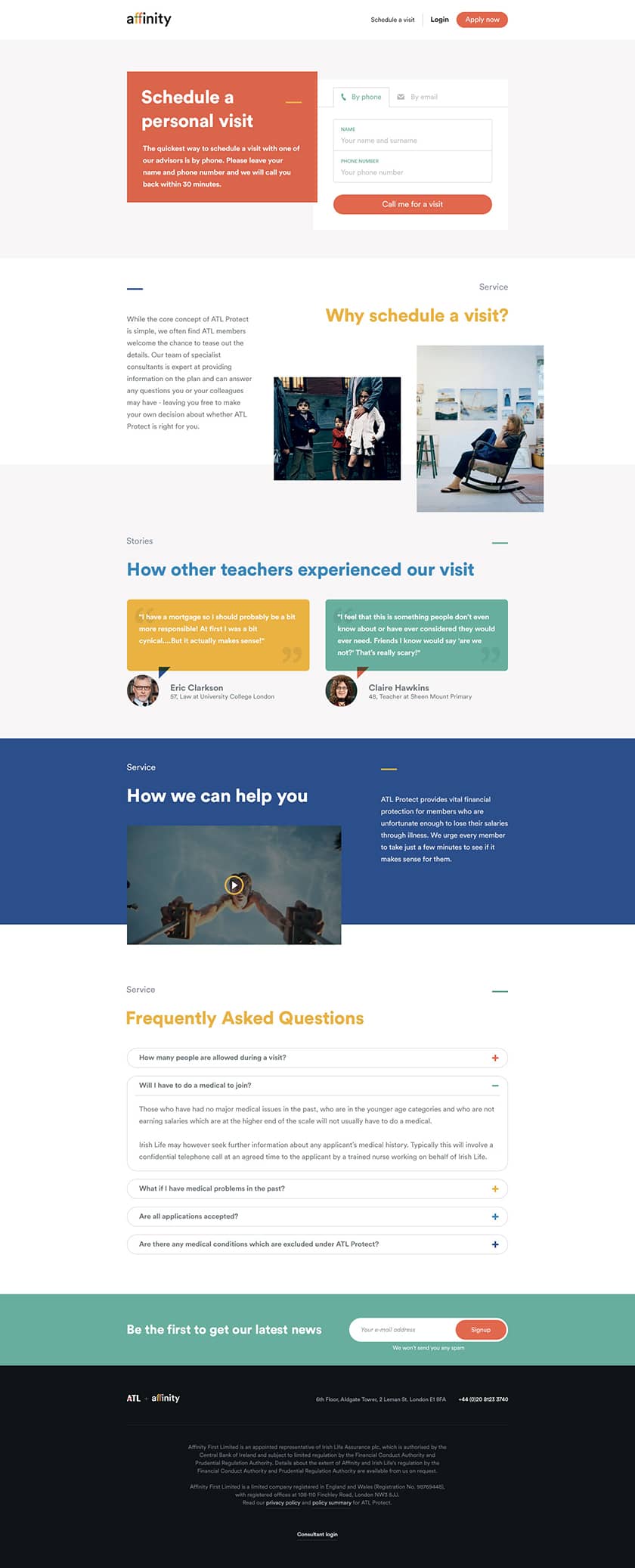 Schedule a visit from a consultant