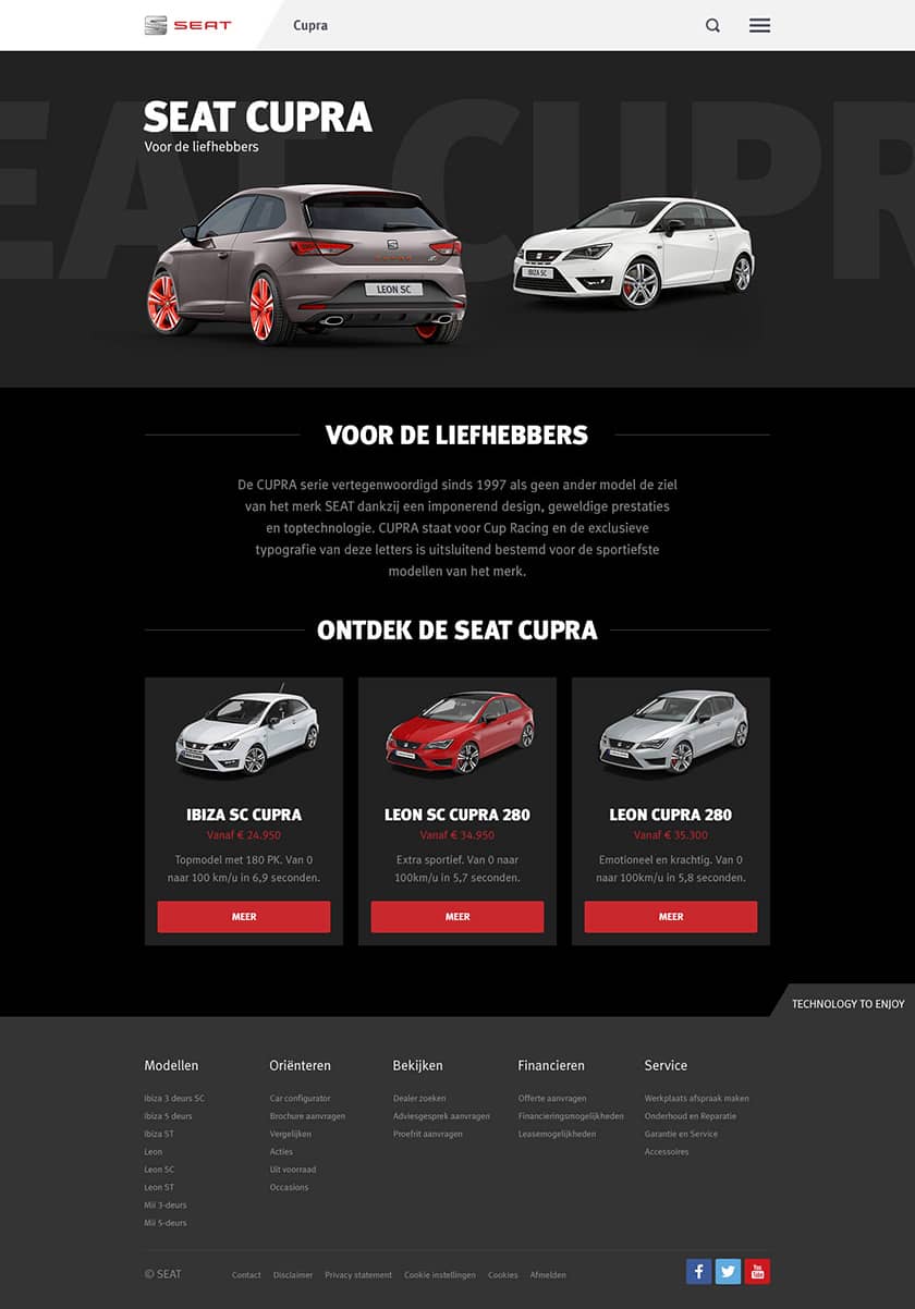 A dark design for the fastest of them all