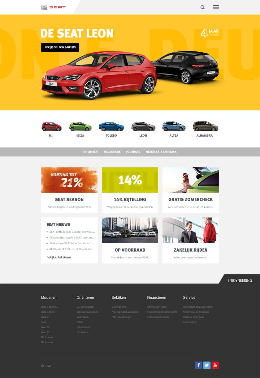 SEAT home page